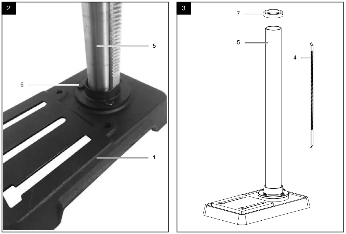 scheppach DP16SL Bench Drill with Cross Line Laser - Fig 2