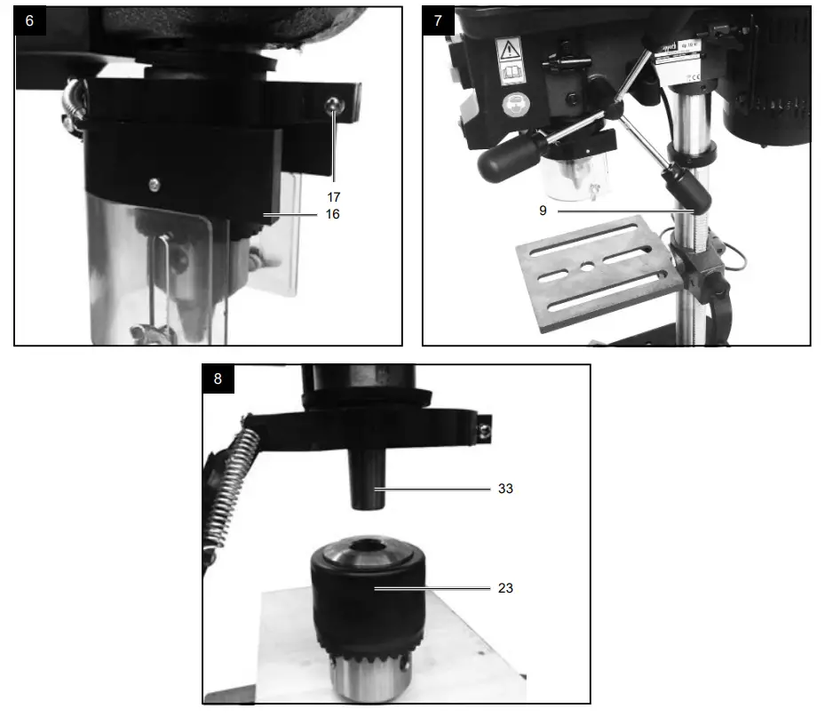 scheppach DP16SL Bench Drill with Cross Line Laser - Fig 4