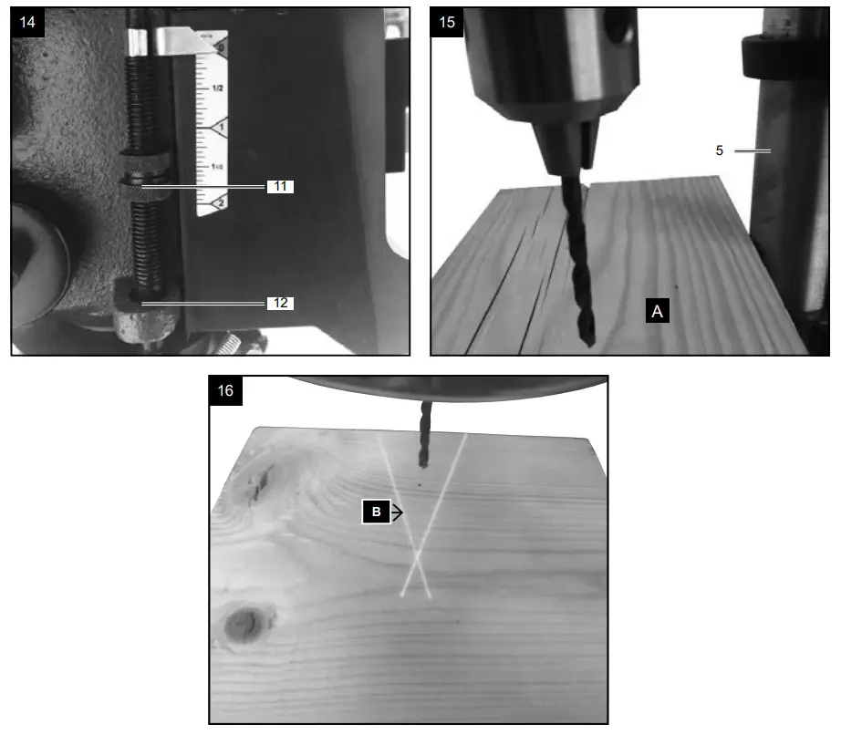 scheppach DP16SL Bench Drill with Cross Line Laser - Fig 8