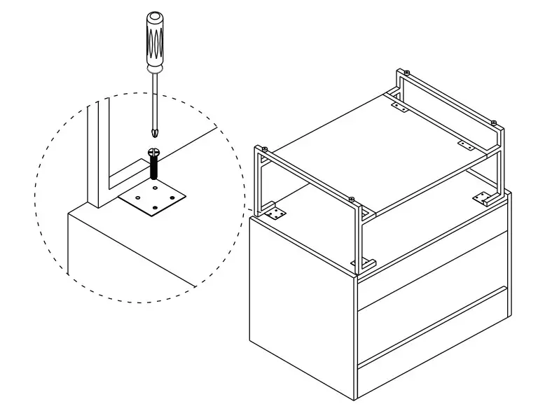 SwissMadison Marseille Vanity 24- Attach Base