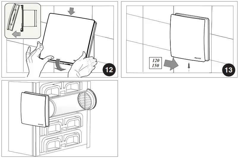MAICO AWB Series Small Room Ventilation - WIRING DIAGRAMS 3