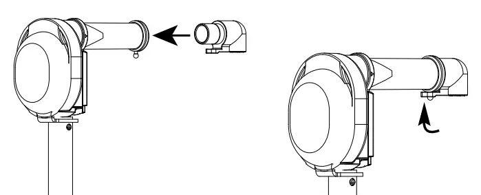 SERVER ESSENTIALS Express Pump Black Plastic - Insert discharge