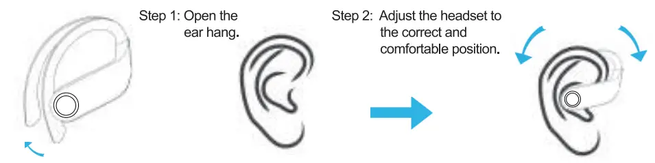 EUQQ YYK-Q63 Bluetooth Headphones Wireless Earbuds Sports - fig 2