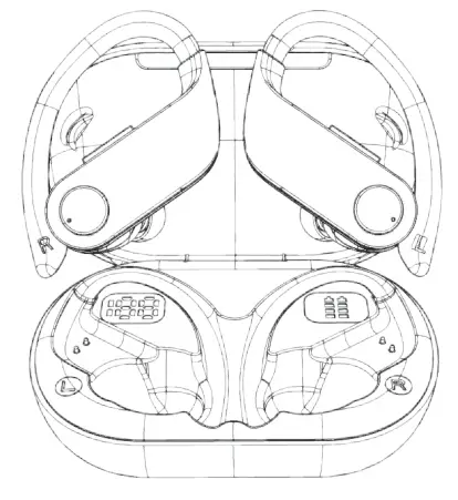 EUQQ YYK-Q63 Bluetooth Headphones Wireless Earbuds Sports