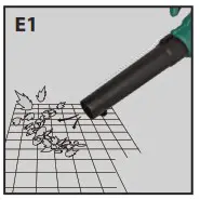 ALDI 709610 20V LI ION Cordless Blower Skin - Operation 2