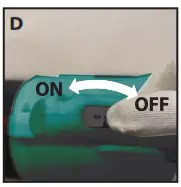 ALDI 709610 20V LI ION Cordless Blower Skin - Operation