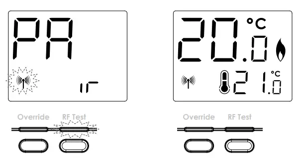 NEOMITIS RTE0RFA Wireless Digital Room Thermostat and Receiver - Fig 17