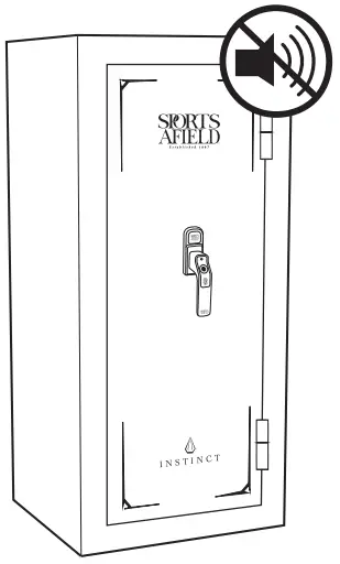 SPORTS AFIELD SA5520INS-BIO Instinct 18-Gun Fireproof Biometric Gun Safe - Fig 14