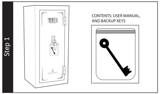 SPORTS AFIELD SA5520INS-BIO Instinct 18-Gun Fireproof Biometric Gun Safe - Fig 2