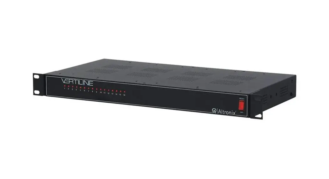 Altronix Vertiline8 Cctv Rack Mount Power Supplies Installation Guide