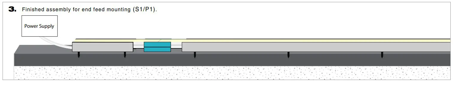 Q-TRAN ANYBEND Q-CAP Flexible Fixtures - Finished assembly for end feed mounting (S1 P1) 2
