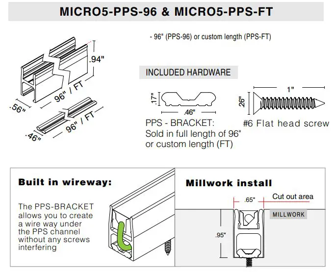 Q-TRAN ANYBEND Q-CAP Flexible Fixtures - PVC MOUNT CHANNEL