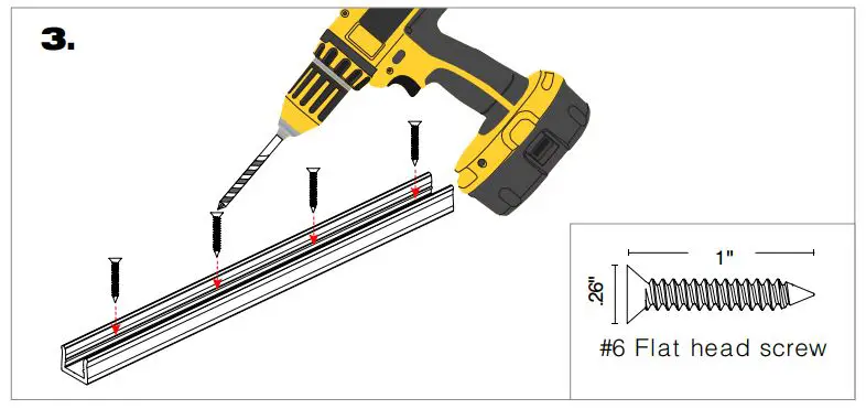 Q-TRAN ANYBEND Q-CAP Flexible Fixtures - Using pre-drilled holes, use the #6 flat head screws to mount the PPS-LP.