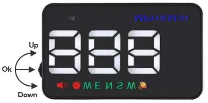 kogan KAHUDA5CARA Car Head Up Display - Input button