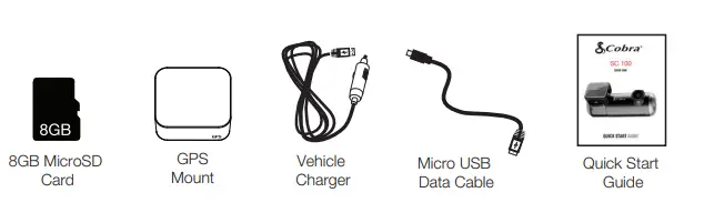 Cobra Dash Cam SC 100 - Pack