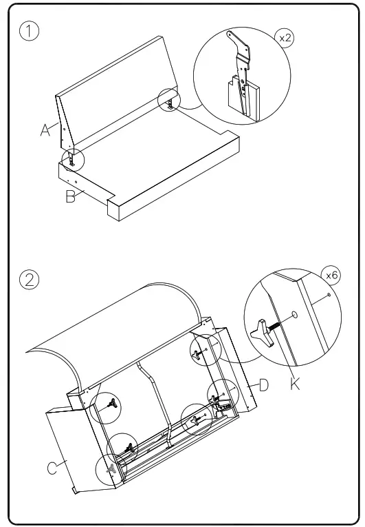 ASHLEY 8260435 Arcola RTA Loveseat - 2