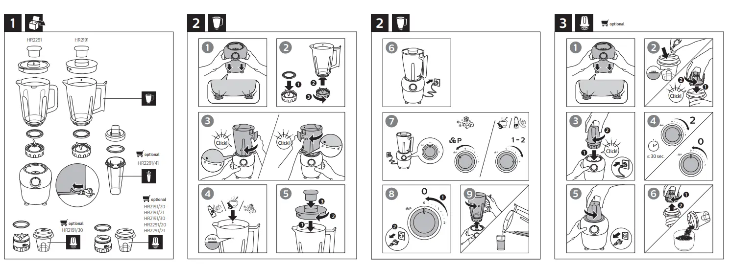 PHILIPS HR2191 3000 Series Blender-fig1