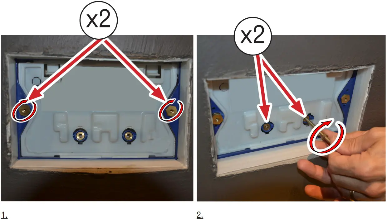 FANTINI 8403 Flush Actuator Plate - Figure 2