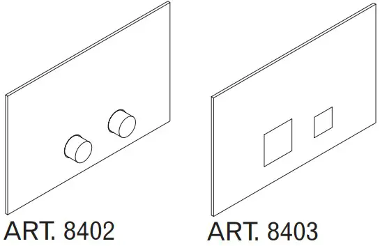FANTINI 8403 Flush Actuator Plate
