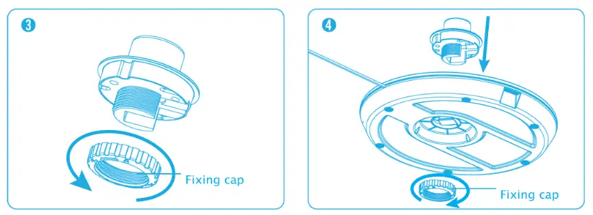 origo SF1621 14 Inch 3D Twister Stand Fan - Assembly1