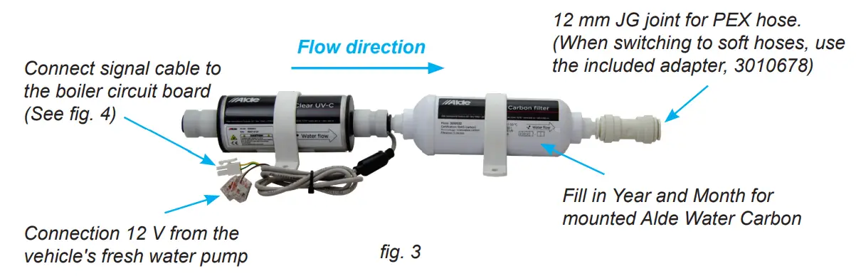 Alde 3030033 AquaClear UV Water Filtration System - Fig 3