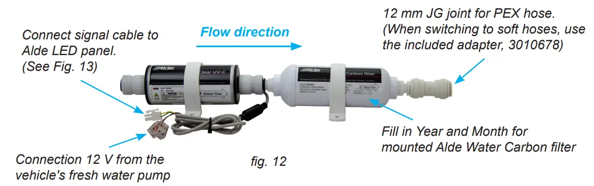 Alde 3030033 AquaClear UV Water Filtration System - Fig 8