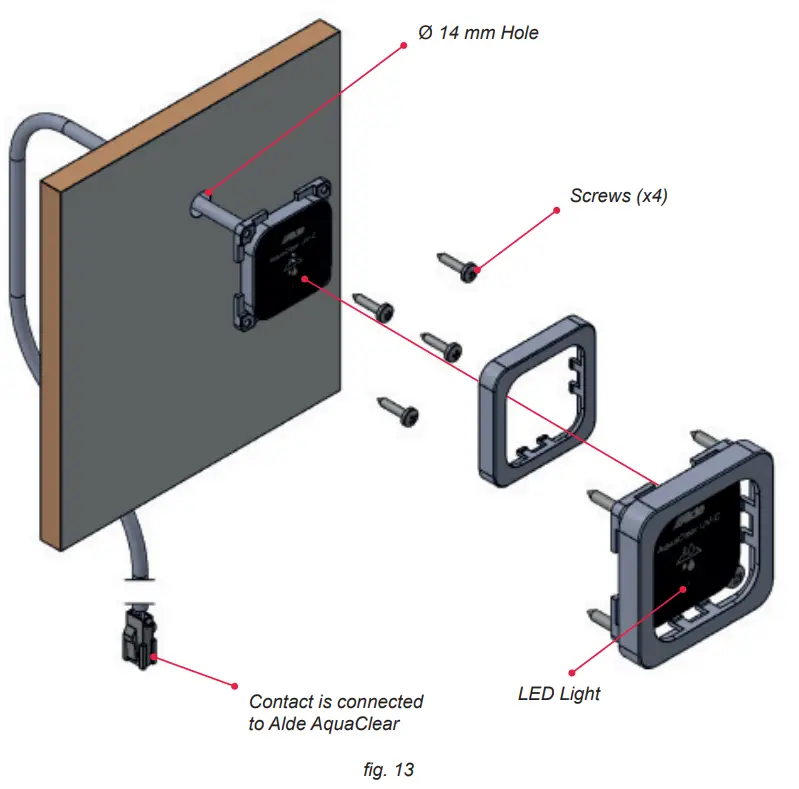 Alde 3030033 AquaClear UV Water Filtration System - Fig 9