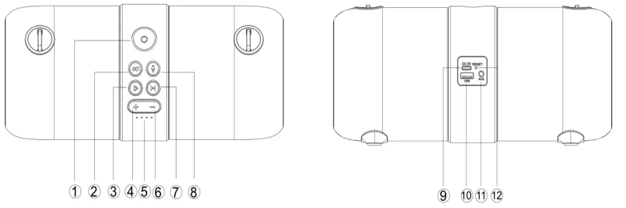 Well SPKR-BT-BOUNCE-WL Portable Bluetooth Speaker - Product Details