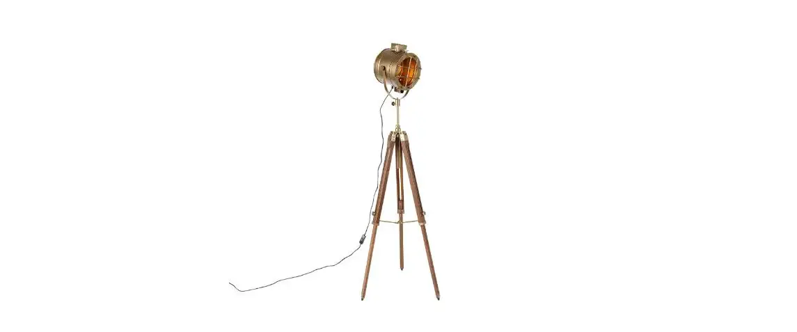 Qazqa 105925 Radiant Fl Bronze Wood Tripod Instruction Manual