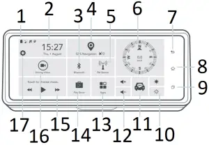 ReXiNG Dash Cam S800 - Screen Icons 1