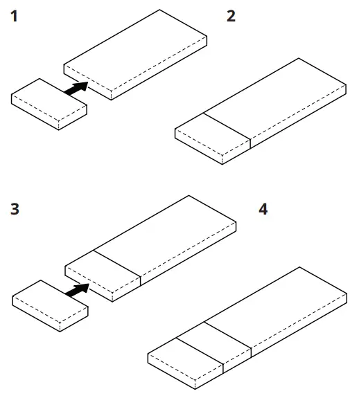 IKEA VIMSIG Foam Mattress for Extendable Bed -