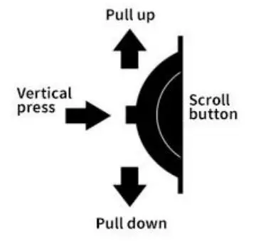 SUNSKY D1 Car Head Up Display Instruction Manual - Scroll button