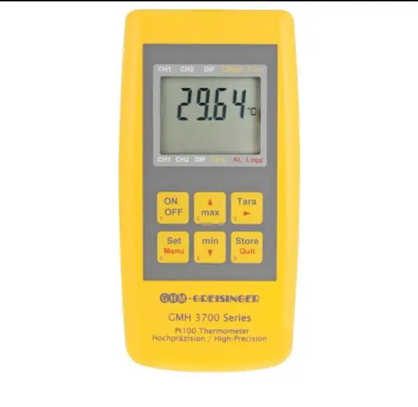 Greisinger Gmh 3710 Precision Termometer For Pt100 4-wire Temperature Probes Instruction Manual