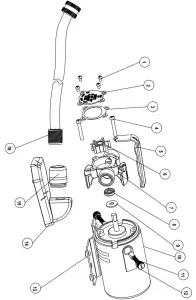 DRUMMOND 63317 1 10 Non-Submersible Transfer Pump - Assembly Diagram