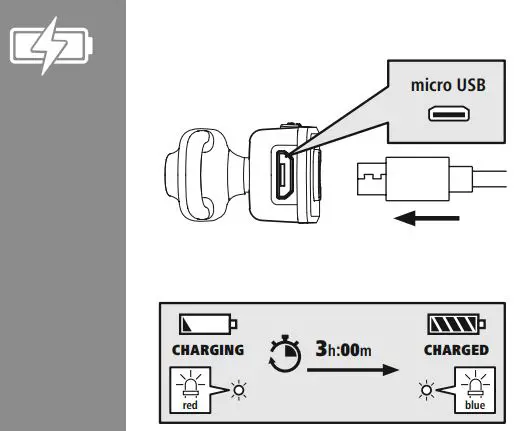 hama 00184146 MyVoice1500 Bluetooth Mono Headset Instruction Manual - Battery Charging