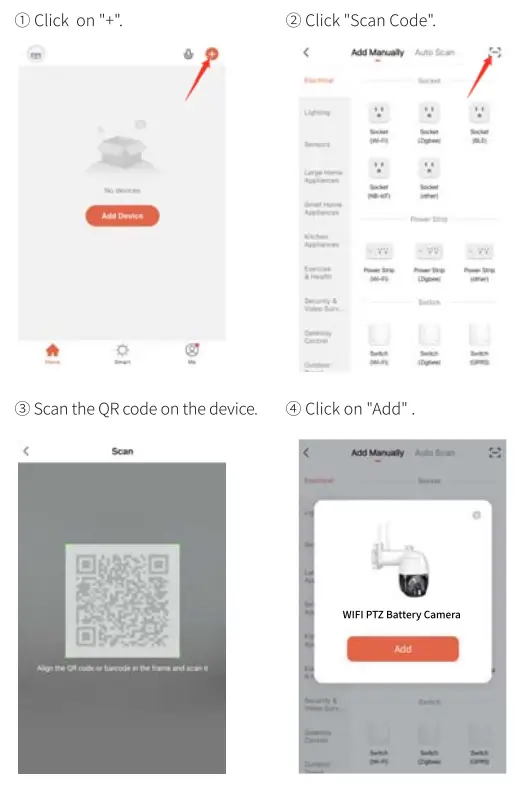 tuya Q6 Solar PTZ Camera - app 2