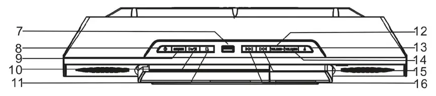 ONE CONCEPT V355 Flat Micro System with CD Player- CONTROLS 2