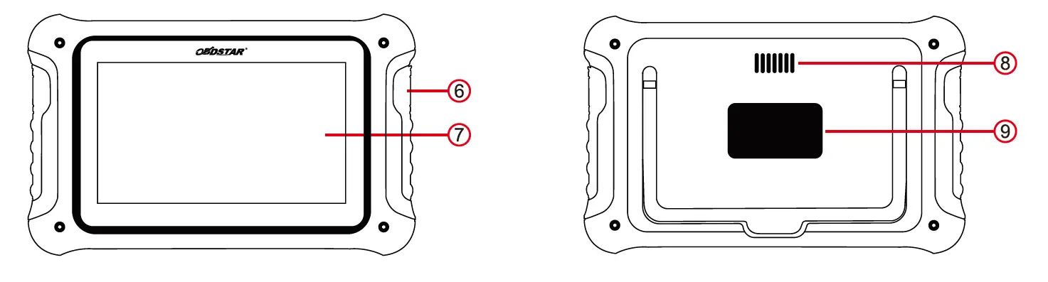 OBDSTAR MS70 Universal Motorcycle Diagnostic Scanner Tablet fig2