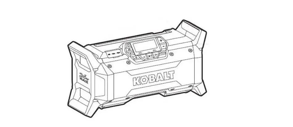 Kobalt Kjr 124b-03 24v Jobsite Radio User Manual