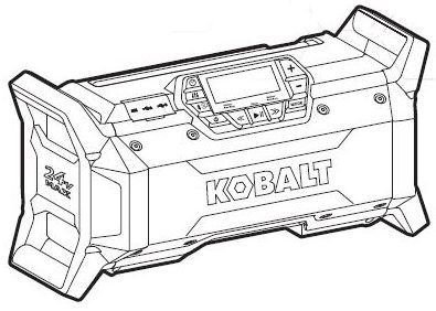 KOBALT KJR 124B-03 24V Jobsite Radio image