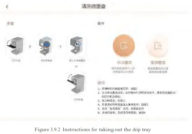 Jolimark CP111D Latte Art Printer - Cleaning drip tray