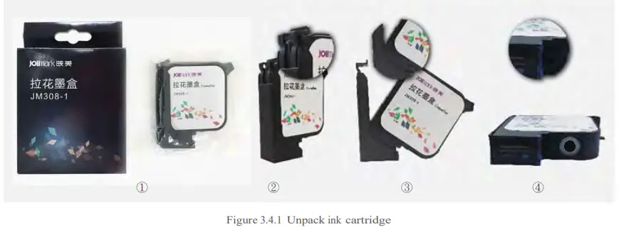 Jolimark CP111D Latte Art Printer - Unpack ink cartridge