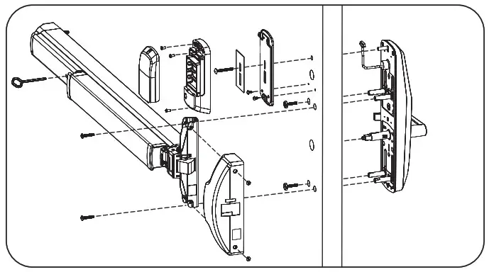 Yale AU-NTT620-ACC nexTouch Keypad Access Exit Trim- 1