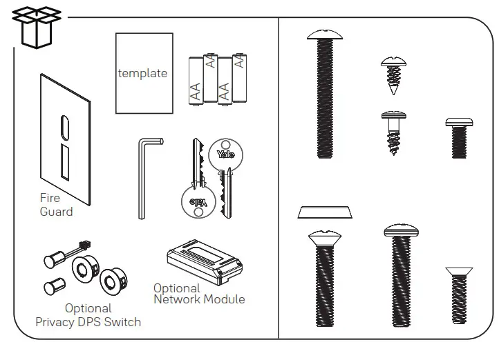Yale AU-NTT620-ACC nexTouch Keypad Access Exit Trim- Before You Begin