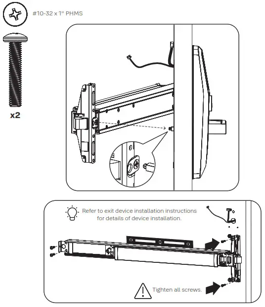 Yale AU-NTT620-ACC nexTouch Keypad Access Exit Trim- Install Exit Device
