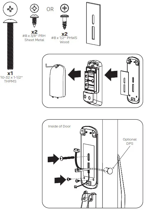 Yale AU-NTT620-ACC nexTouch Keypad Access Exit Trim- Mounting Plate