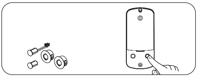 Yale AU-NTT620-ACC nexTouch Keypad Access Exit Trim- Privacy DPS Switch