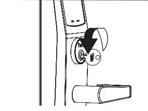 Yale AU-NTT620-ACC nexTouch Keypad Access Exit Trim- Test Cylinder