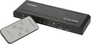avlink 128.824UK HDMI Switch 5x1 with Remote Control