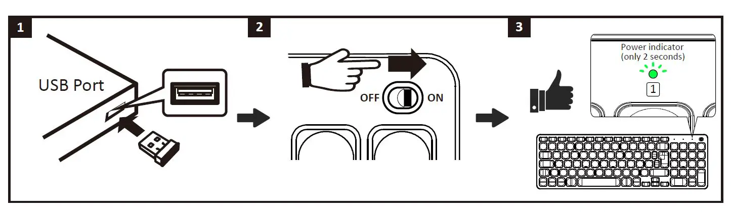 perixx PB-733 PERIBOARD-733 Wireless Keyboard fig 4